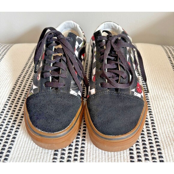 Vans 6 Cherry Checkered Sneaker Skater Shoes Men's Size 4.5 slip on - Picture 3 of 12